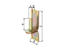 GAH Alberts Kloben auf Platte Ø16x28x113x40x45 mm