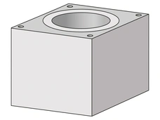 Schiedel Absolut Com.-Mantelst. Ø120-180 mm 360x360x330 mm