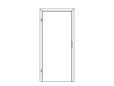 PRÜM Türfutter RF CPL Weißlack LI 1985x860x125 mm