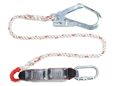 TRIUSO Sicherungsseil für Gurt mit Karabiner 1750 mm