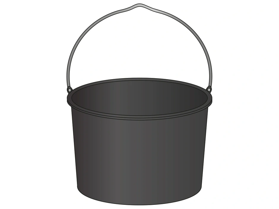 Mörteleimer schwarz 20 l | Danhauser Webseite